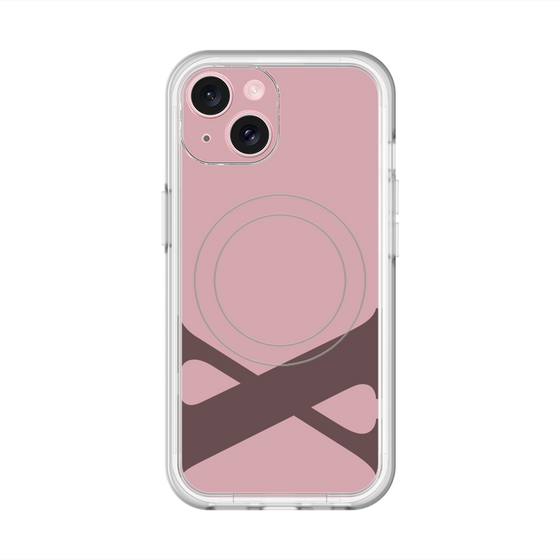 スリムプロテクションプレミアムケース with MagSafe［ オリジナル - initial color - X dusty pink ］