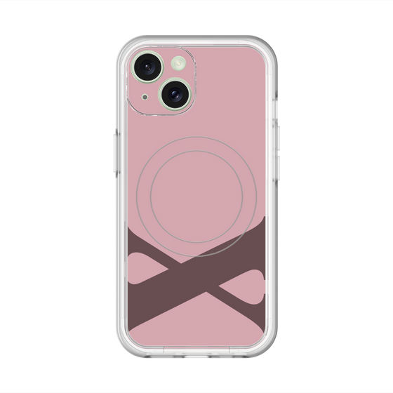 スリムプロテクションプレミアムケース with MagSafe［ オリジナル - initial color - X dusty pink ］