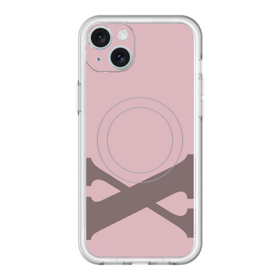スリムプロテクションプレミアムケース with MagSafe［ オリジナル - initial color - X dusty pink ］