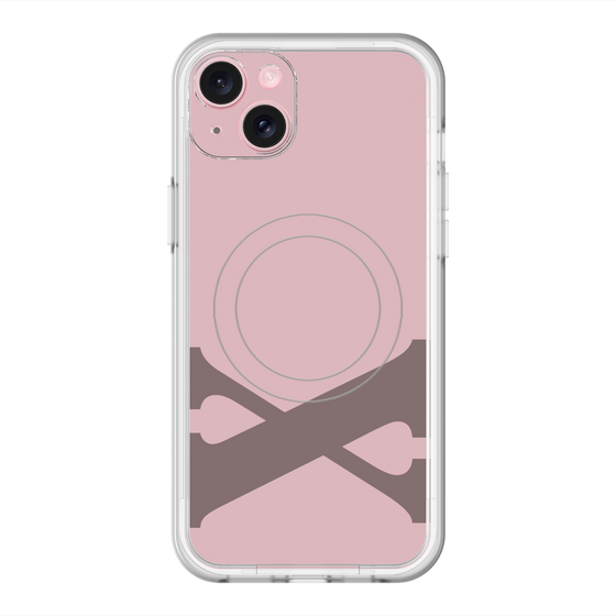 スリムプロテクションプレミアムケース with MagSafe［ オリジナル - initial color - X dusty pink ］