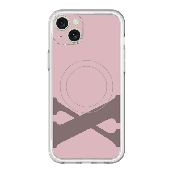 スリムプロテクションプレミアムケース with MagSafe［ オリジナル - initial color - X dusty pink ］