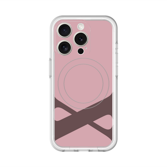 スリムプロテクションプレミアムケース with MagSafe［ オリジナル - initial color - X dusty pink ］