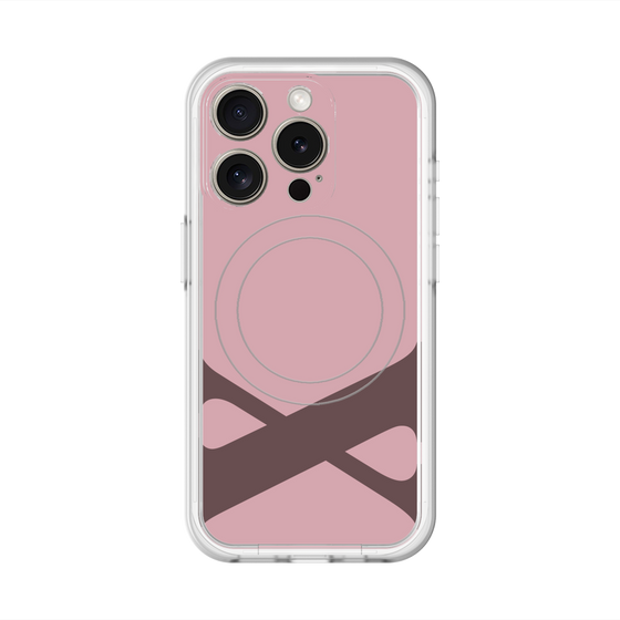 スリムプロテクションプレミアムケース with MagSafe［ オリジナル - initial color - X dusty pink ］
