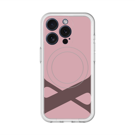 スリムプロテクションプレミアムケース with MagSafe［ オリジナル - initial color - X dusty pink ］