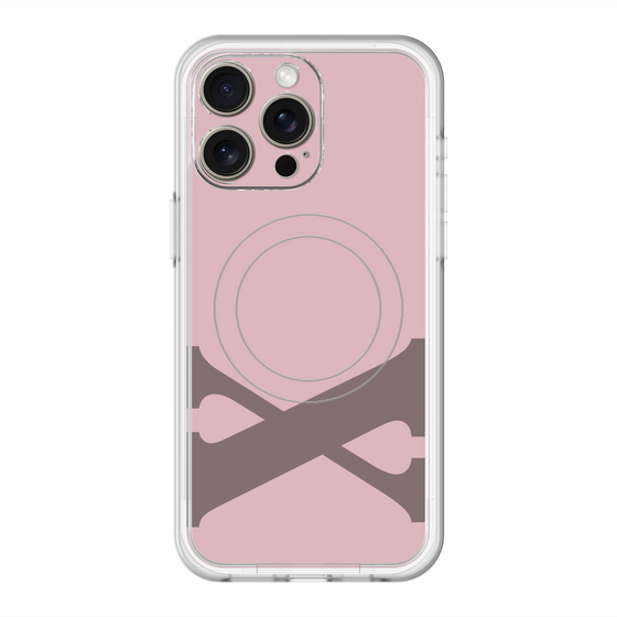 スリムプロテクションプレミアムケース with MagSafe［ オリジナル - initial color - X dusty pink ］