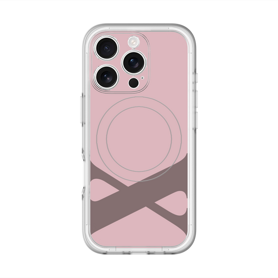 スリムプロテクションプレミアムケース with MagSafe［ オリジナル - initial color - X dusty pink ］