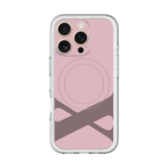スリムプロテクションプレミアムケース with MagSafe［ オリジナル - initial color - X dusty pink ］