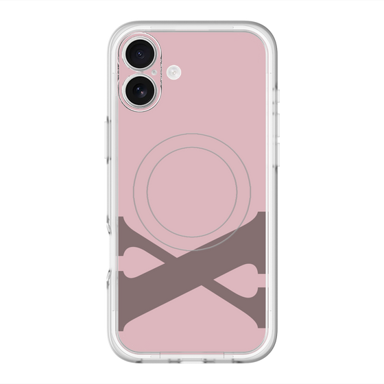 スリムプロテクションプレミアムケース with MagSafe［ オリジナル - initial color - X dusty pink ］