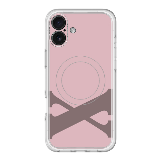 スリムプロテクションプレミアムケース with MagSafe［ オリジナル - initial color - X dusty pink ］