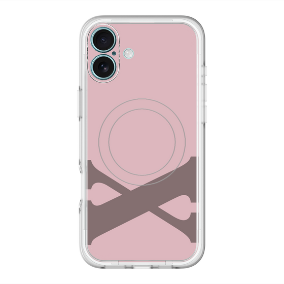 スリムプロテクションプレミアムケース with MagSafe［ オリジナル - initial color - X dusty pink ］