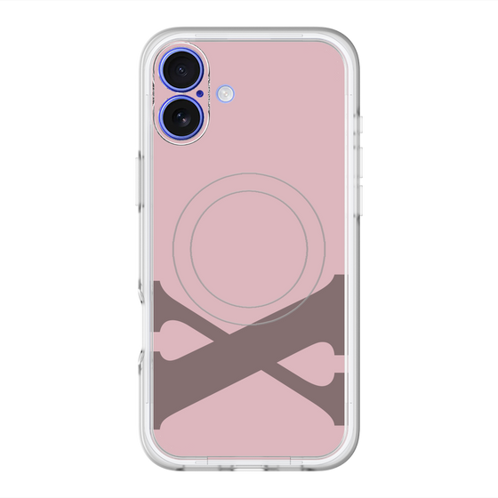 スリムプロテクションプレミアムケース with MagSafe［ オリジナル - initial color - X dusty pink ］