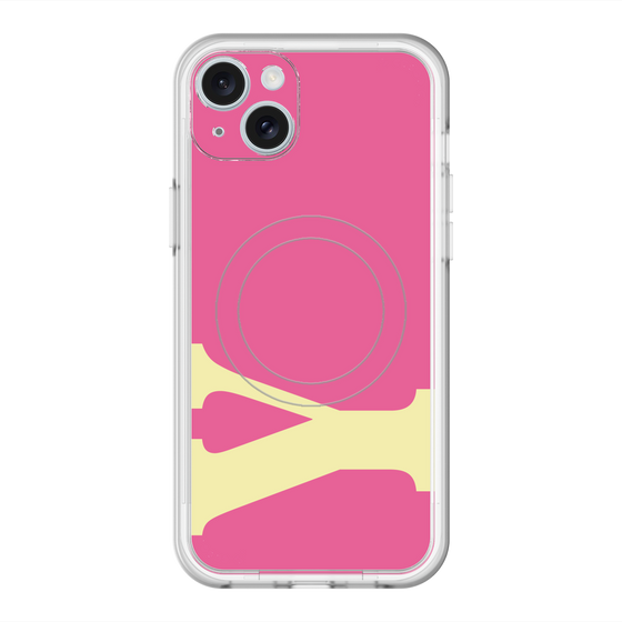 スリムプロテクションプレミアムケース with MagSafe［ オリジナル - initial color - Y pink ］