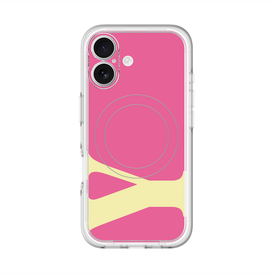 スリムプロテクションプレミアムケース with MagSafe［ オリジナル - initial color - Y pink ］