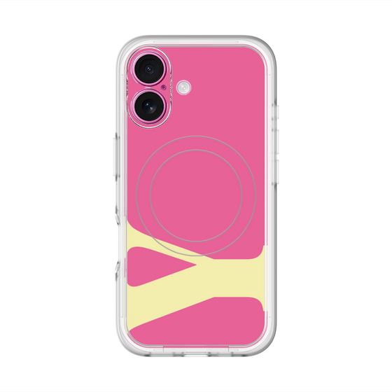 スリムプロテクションプレミアムケース with MagSafe［ オリジナル - initial color - Y pink ］
