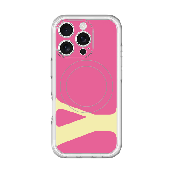 スリムプロテクションプレミアムケース with MagSafe［ オリジナル - initial color - Y pink ］