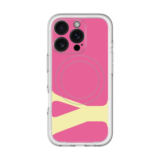 スリムプロテクションプレミアムケース with MagSafe［ オリジナル - initial color - Y pink ］