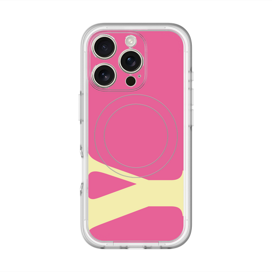 スリムプロテクションプレミアムケース with MagSafe［ オリジナル - initial color - Y pink ］
