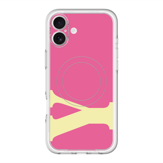 スリムプロテクションプレミアムケース with MagSafe［ オリジナル - initial color - Y pink ］