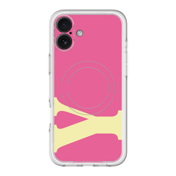 スリムプロテクションプレミアムケース with MagSafe［ オリジナル - initial color - Y pink ］