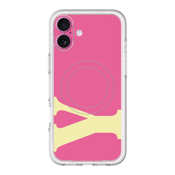 スリムプロテクションプレミアムケース with MagSafe［ オリジナル - initial color - Y pink ］