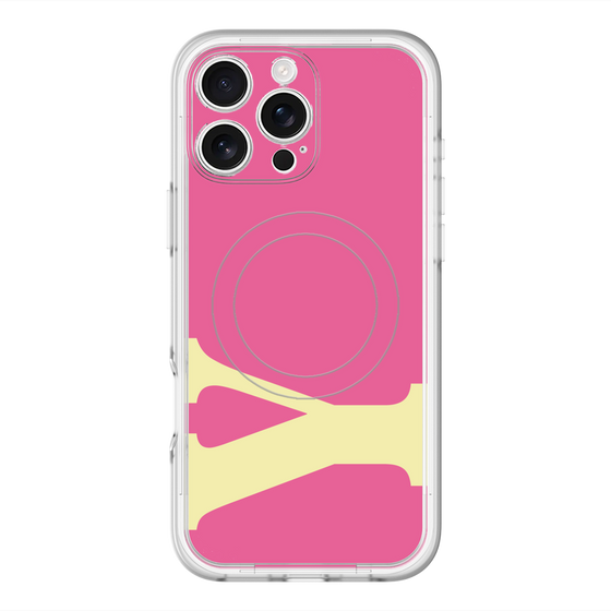 スリムプロテクションプレミアムケース with MagSafe［ オリジナル - initial color - Y pink ］
