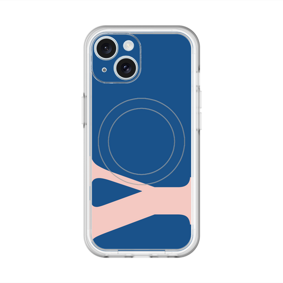 スリムプロテクションプレミアムケース with MagSafe［ オリジナル - initial color - Y navy ］