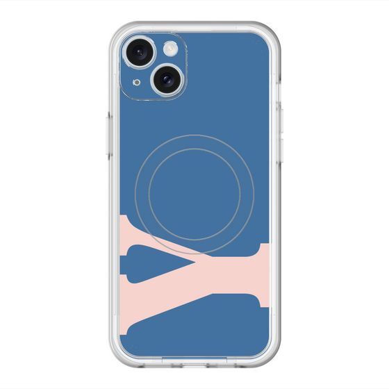スリムプロテクションプレミアムケース with MagSafe［ オリジナル - initial color - Y navy ］