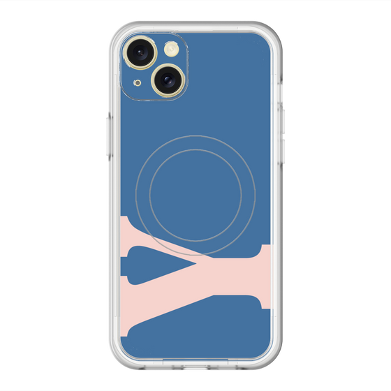 スリムプロテクションプレミアムケース with MagSafe［ オリジナル - initial color - Y navy ］