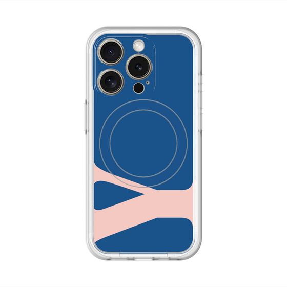 スリムプロテクションプレミアムケース with MagSafe［ オリジナル - initial color - Y navy ］