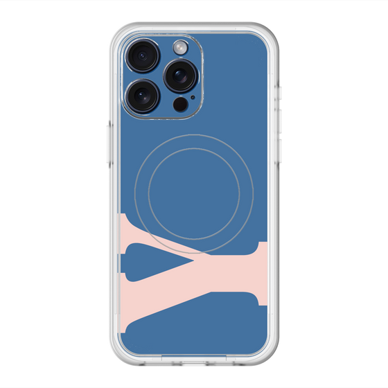 スリムプロテクションプレミアムケース with MagSafe［ オリジナル - initial color - Y navy ］