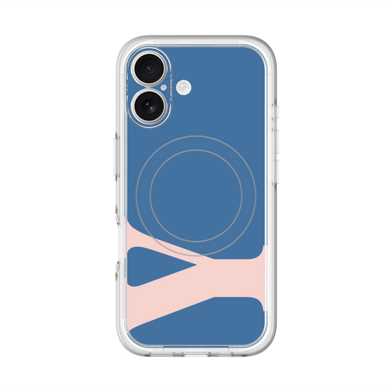 スリムプロテクションプレミアムケース with MagSafe［ オリジナル - initial color - Y navy ］