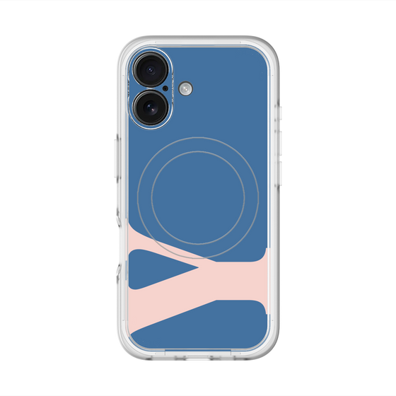 スリムプロテクションプレミアムケース with MagSafe［ オリジナル - initial color - Y navy ］