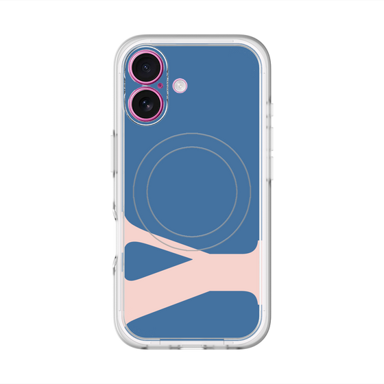 スリムプロテクションプレミアムケース with MagSafe［ オリジナル - initial color - Y navy ］
