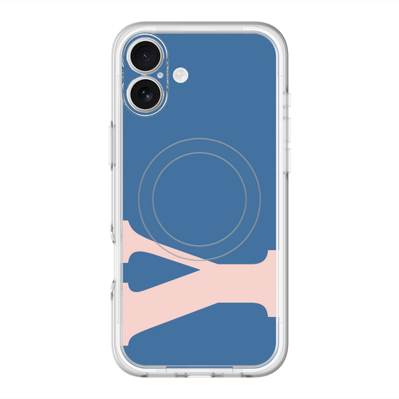 スリムプロテクションプレミアムケース with MagSafe［ オリジナル - initial color - Y navy ］