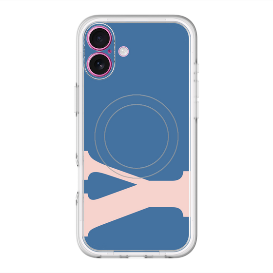 スリムプロテクションプレミアムケース with MagSafe［ オリジナル - initial color - Y navy ］