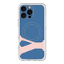 スリムプロテクションプレミアムケース with MagSafe［ オリジナル - initial color - Y navy ］