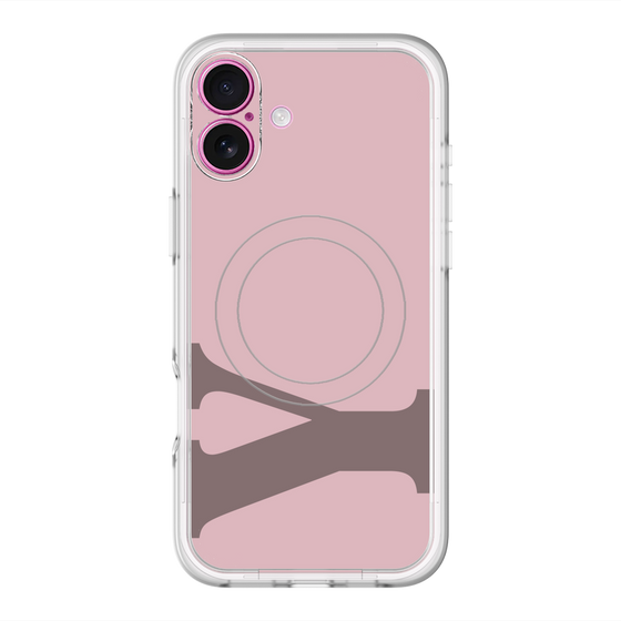 スリムプロテクションプレミアムケース with MagSafe［ オリジナル - initial color - Y dusty pink ］