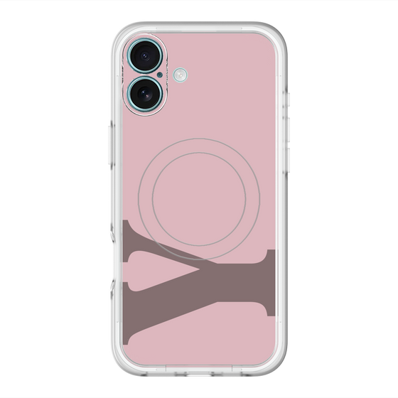 スリムプロテクションプレミアムケース with MagSafe［ オリジナル - initial color - Y dusty pink ］