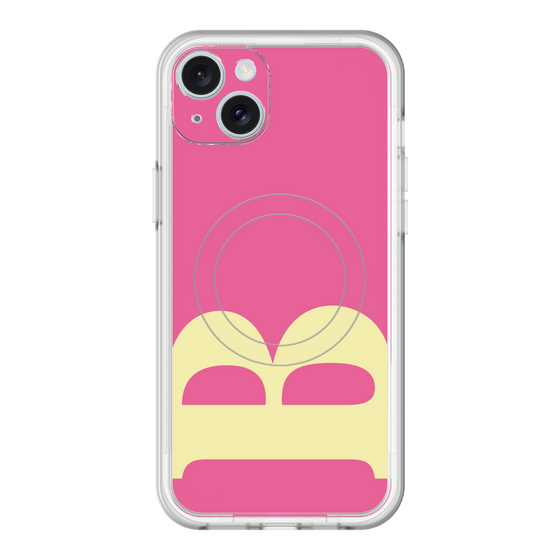 スリムプロテクションプレミアムケース with MagSafe［ オリジナル - initial color - B pink ］