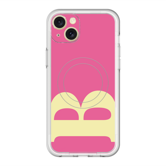 スリムプロテクションプレミアムケース with MagSafe［ オリジナル - initial color - B pink ］