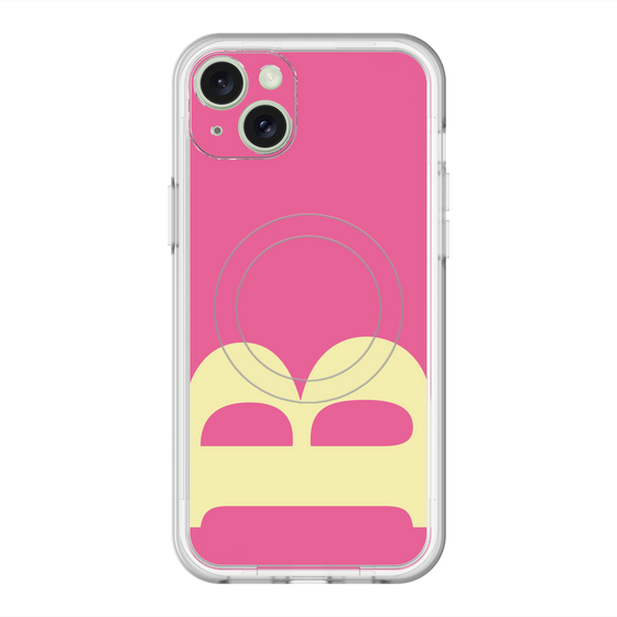 スリムプロテクションプレミアムケース with MagSafe［ オリジナル - initial color - B pink ］