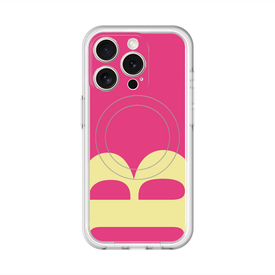 スリムプロテクションプレミアムケース with MagSafe［ オリジナル - initial color - B pink ］