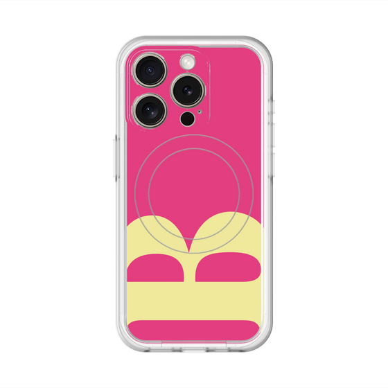 スリムプロテクションプレミアムケース with MagSafe［ オリジナル - initial color - B pink ］