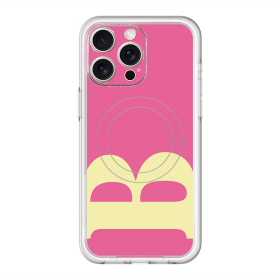 スリムプロテクションプレミアムケース with MagSafe［ オリジナル - initial color - B pink ］
