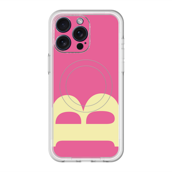 スリムプロテクションプレミアムケース with MagSafe［ オリジナル - initial color - B pink ］