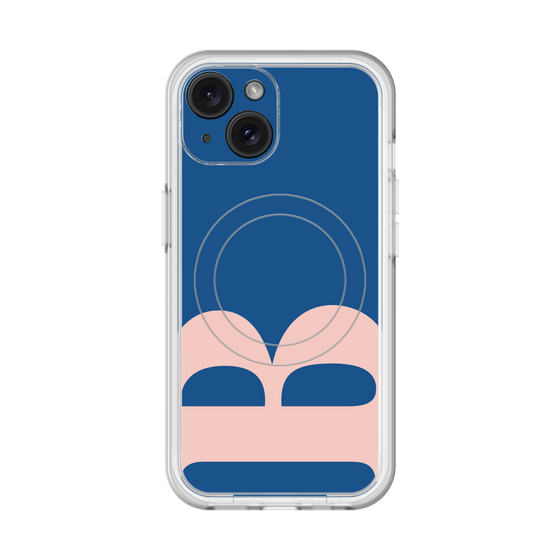 スリムプロテクションプレミアムケース with MagSafe［ オリジナル - initial color - B navy ］