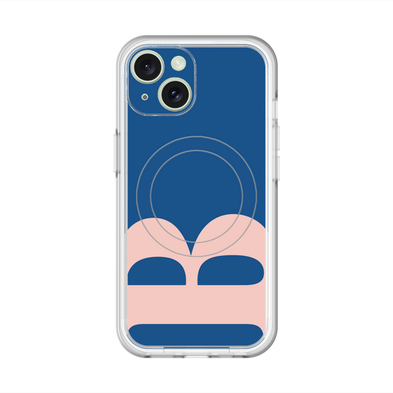 スリムプロテクションプレミアムケース with MagSafe［ オリジナル - initial color - B navy ］