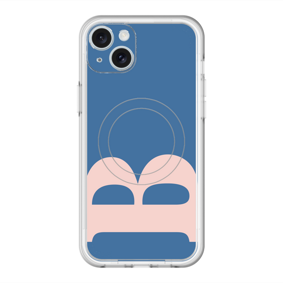 スリムプロテクションプレミアムケース with MagSafe［ オリジナル - initial color - B navy ］