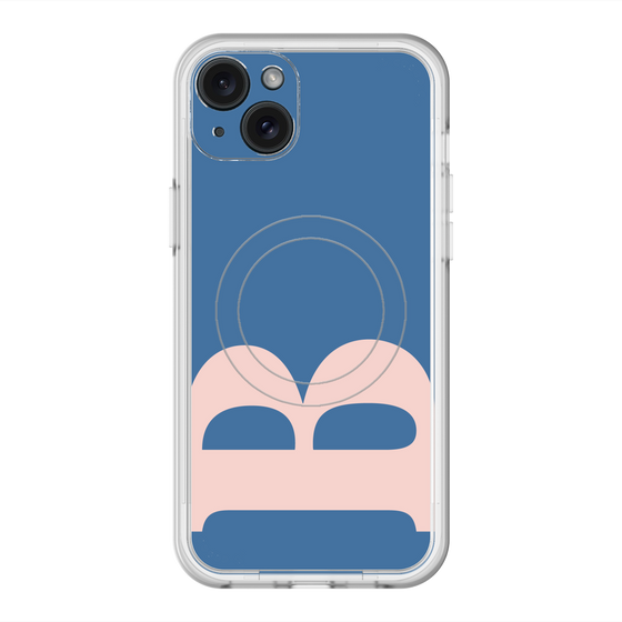 スリムプロテクションプレミアムケース with MagSafe［ オリジナル - initial color - B navy ］