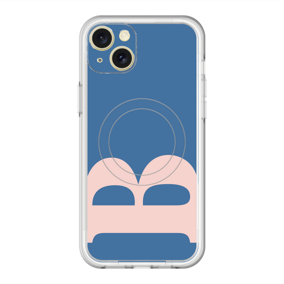 スリムプロテクションプレミアムケース with MagSafe［ オリジナル - initial color - B navy ］
